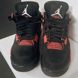 Jordan Black and Red High-Top Sneakers